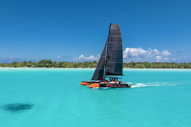 Bora Bora <b>Sailing</b> Catamaran Half-Day Tour with Floating Bar 2025