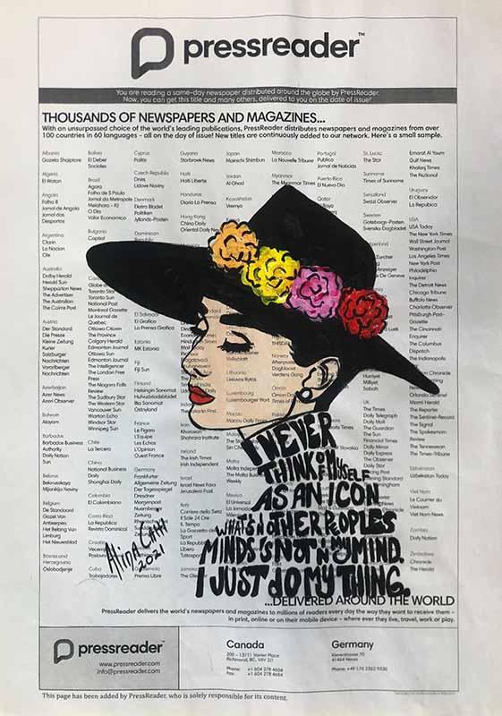 Using newspaper as an <b>art</b> medium - YOU&I Gallery