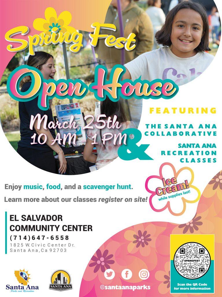 Spring Fest: Open House and Teen Time Opening - City of <b>Santa Ana</b>