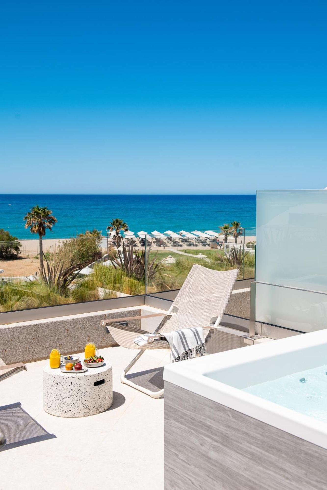 Maisonnette met Hot Tub en Uitzicht op Zee
