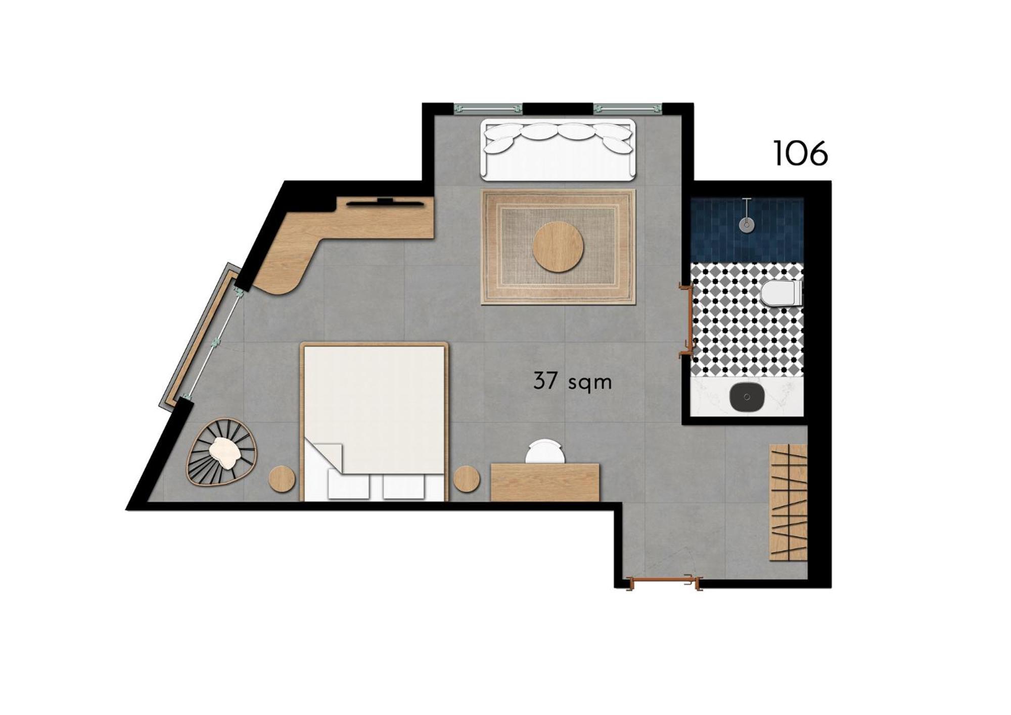 Deluxe Doppelzimmer mit Meerblick