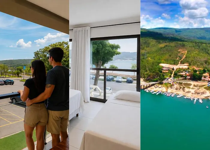 Pousada com vista para lago e com passeios de lancha em frente a Pousada em Capitólio, perto dos principais atrativos turístico, Pousada Vista do Turvo, Mandala